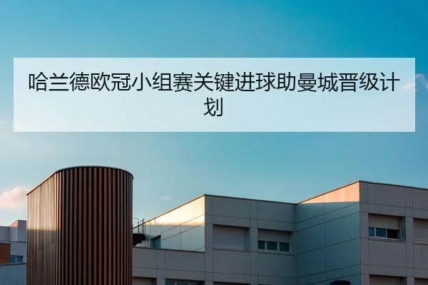 哈兰德欧冠小组赛关键进球助曼城晋级计划